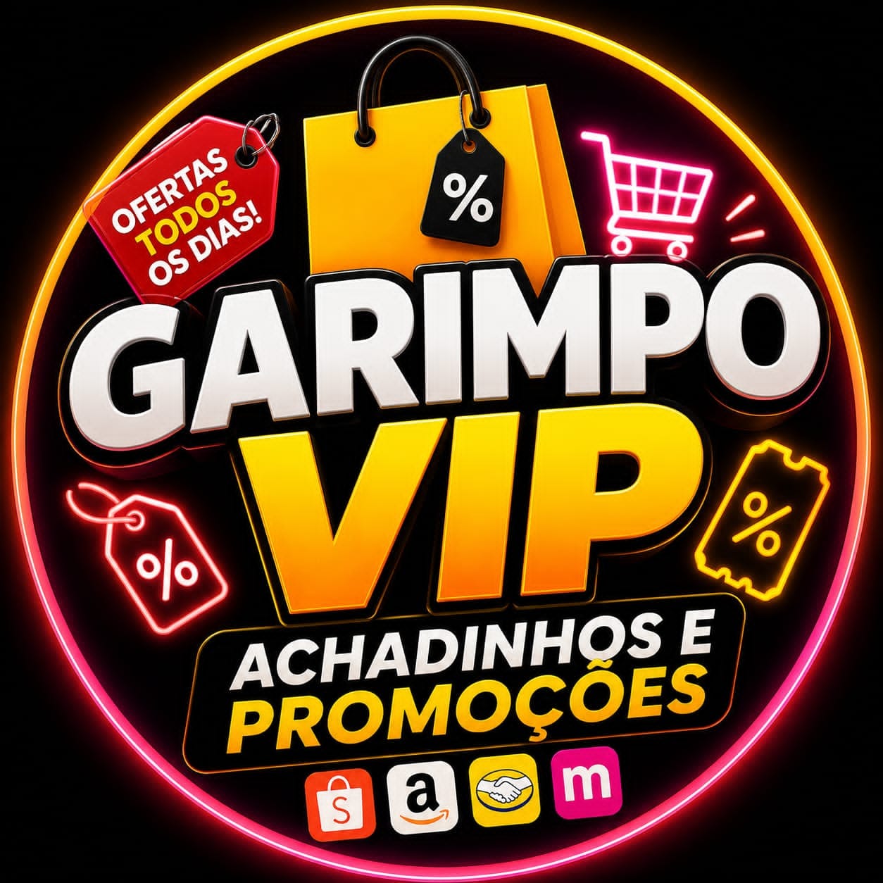 Logo Garimpo VIP — achadinhos e promoções